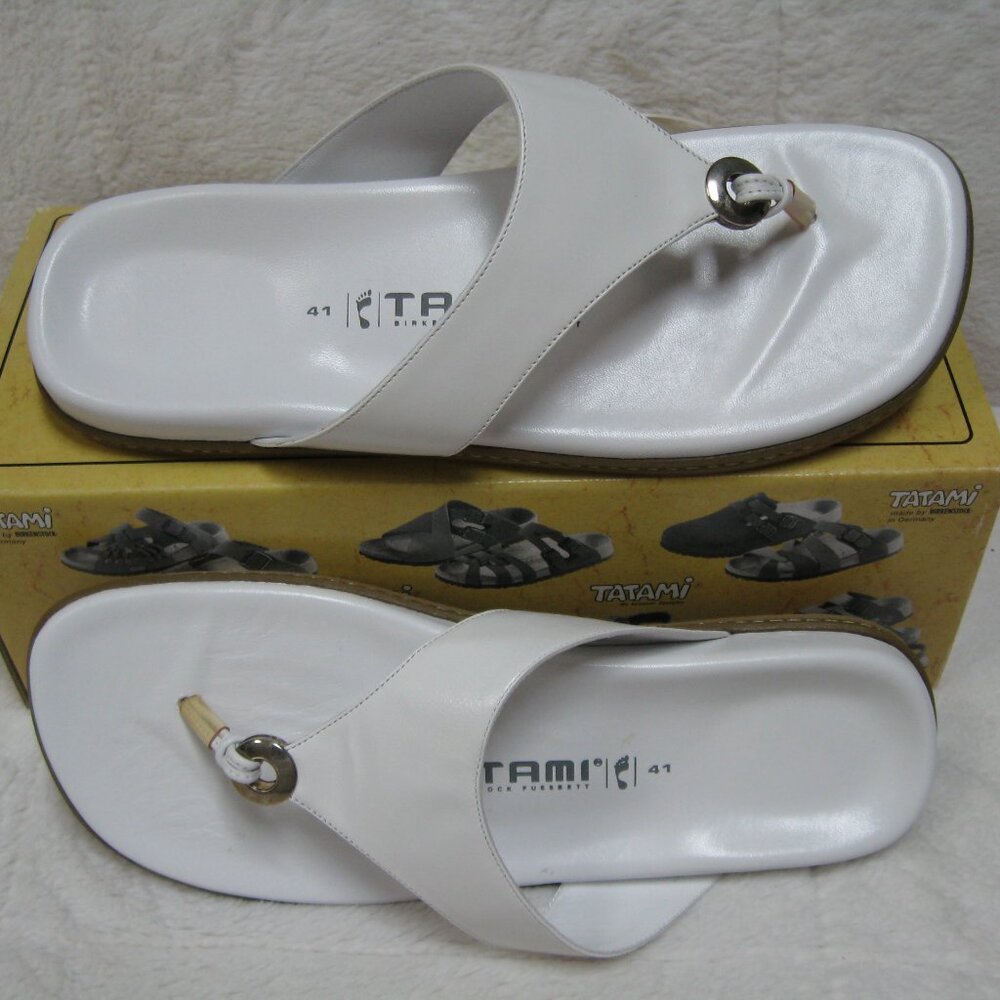 Birkenstock Tatami PURITY White Patent Leather 41 N US W 9.5 - 10